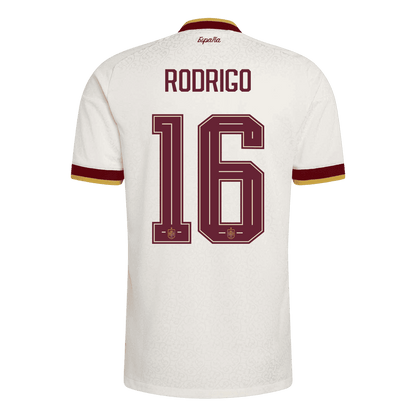 RODRIGO #16 Men's Spain World Cup 2026 Player Version Champion Edition Away Soccer Jersey