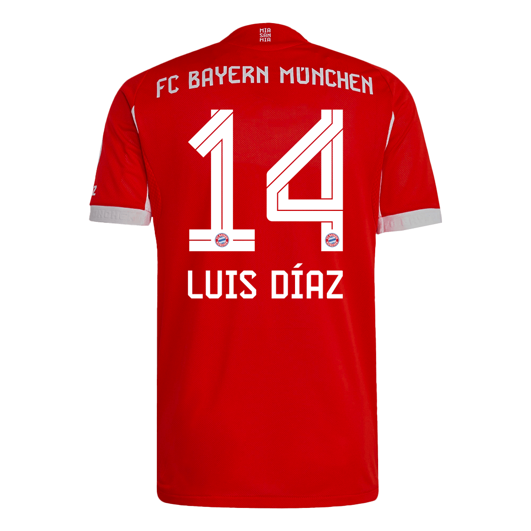 LUIS DÍAZ #14 Men's Bayern Munich 2025/26 Player Version Home Soccer Jersey - Slim Fit