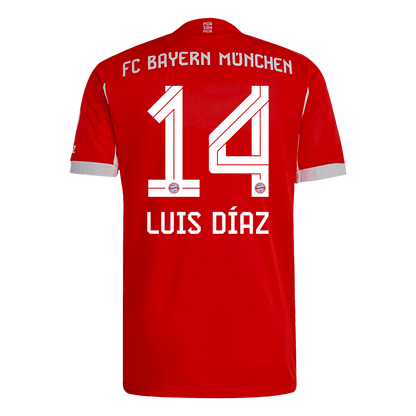 LUIS DÍAZ #14 Men's Bayern Munich 2025/26 Player Version Home Soccer Jersey - Slim Fit