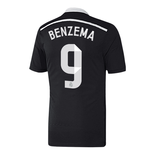 Retro BENZEMA #9 Men's Real Madrid 2014/15 Third Away Soccer Jersey