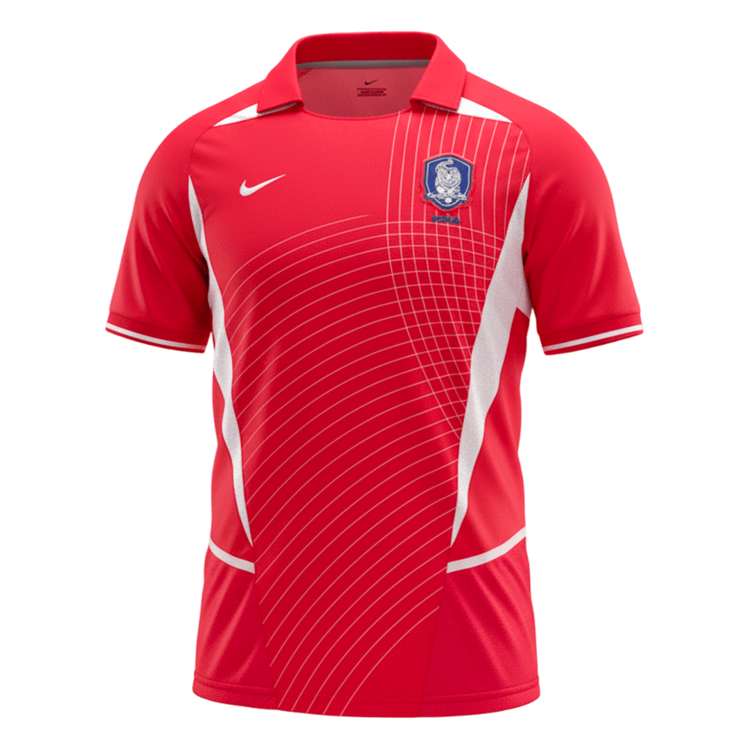 Retro Men's South Korea 2002 Home Soccer Jersey