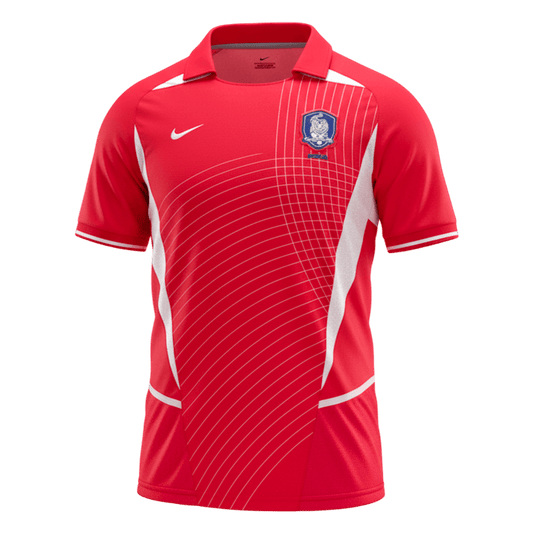 Retro Men's South Korea 2002 Home Soccer Jersey