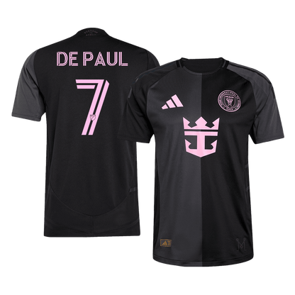 DE PAUL #7 Men's Inter Miami CF 2025 Player Version Away Soccer Jersey - Slim Fit