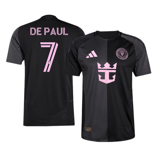DE PAUL #7 Men's Inter Miami CF 2025 Player Version Away Soccer Jersey - Slim Fit