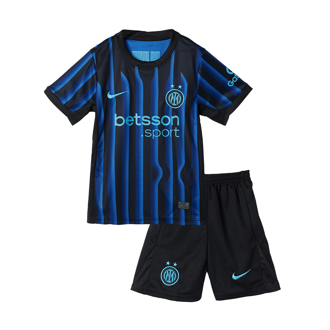 Kid's Inter Milan 2025/26 Home Soccer Jersey Kit