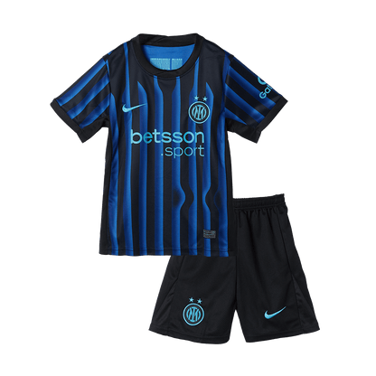Kid's Inter Milan 2025/26 Home Soccer Jersey Kit