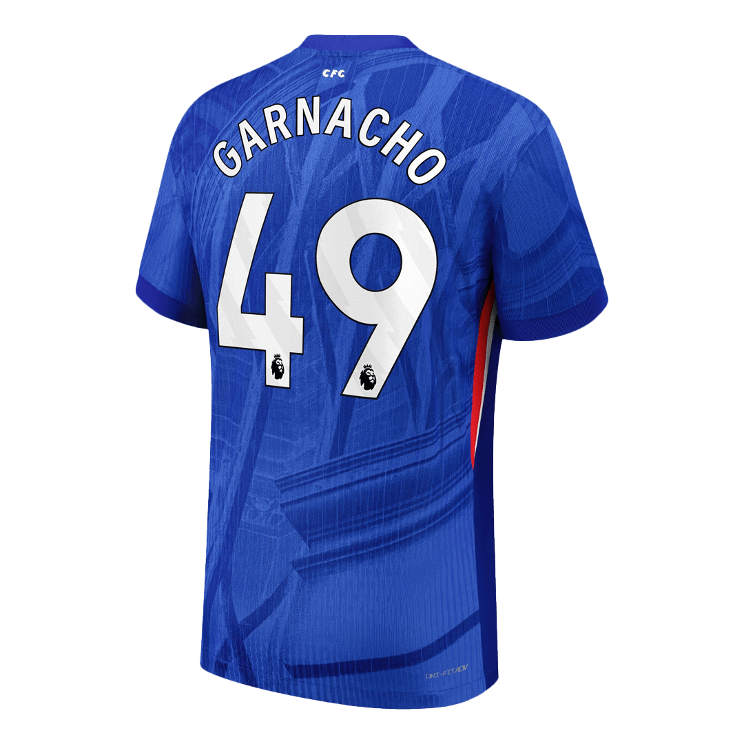 GARNACHO #49 Men's Chelsea 2025/26 Player Version Home Soccer Jersey - Slim Fit