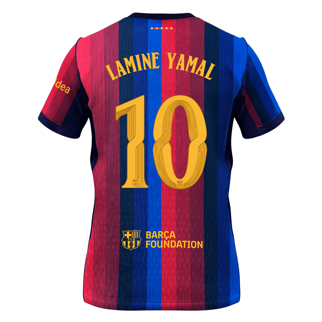 LAMINE YAMAL #10 Men's Barcelona UCL 2026/27 Home Soccer Jersey