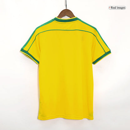 Retro Men's Brazil 1998 Home Soccer Jersey