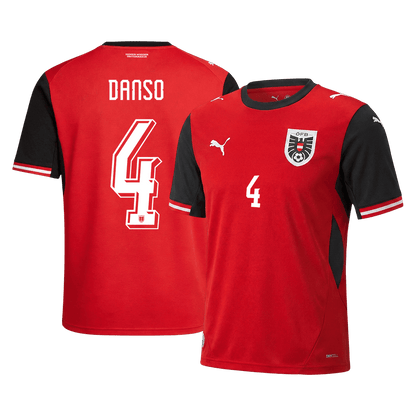 DANSO #4 Men's Austria World Cup 2026 Home Soccer Jersey