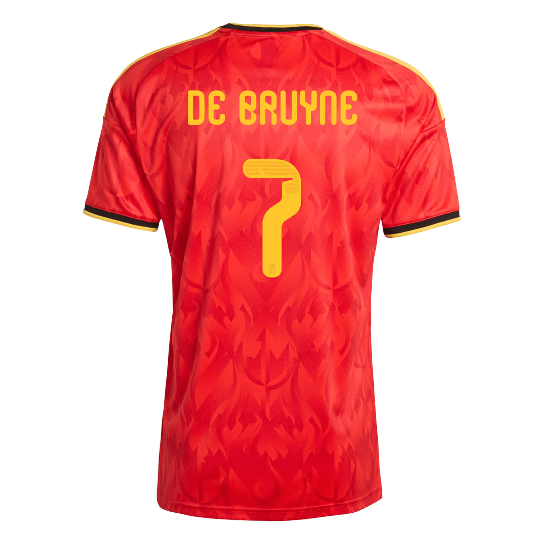 DE BRUYNE #7 Men's Belgium World Cup 2026 Home Soccer Jersey