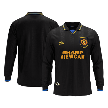 Retro Men's Manchester United 1993/94 Away Long Sleeve Soccer Jersey