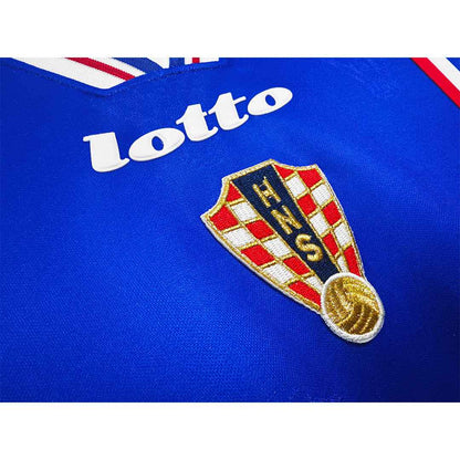 Retro Men's Croatia 1998 Away Soccer Jersey