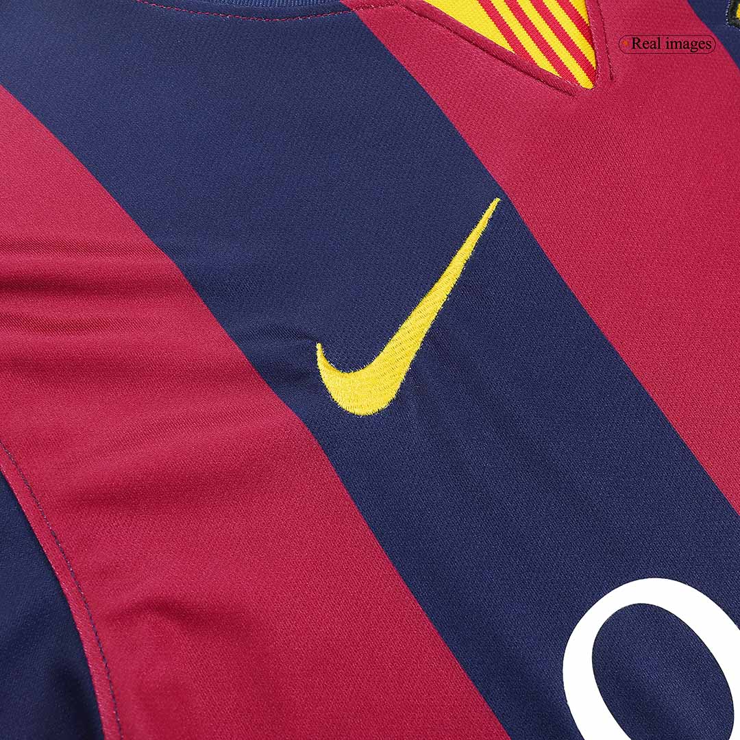 Retro MESSI #10 Men's Barcelona 2014/15 Home Soccer Jersey