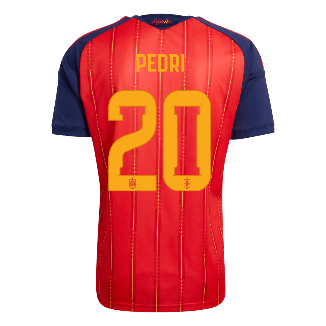 PEDRI #20 Men's Spain World Cup 2026 Home Soccer Jersey [PREMIUM]