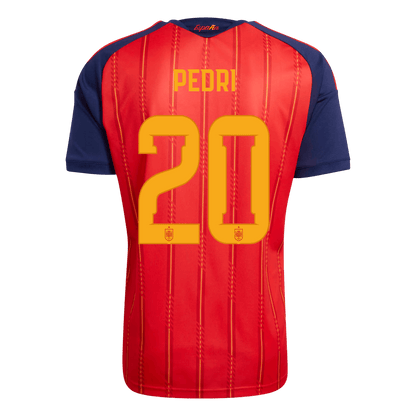 PEDRI #20 Men's Spain World Cup 2026 Home Soccer Jersey [PREMIUM]