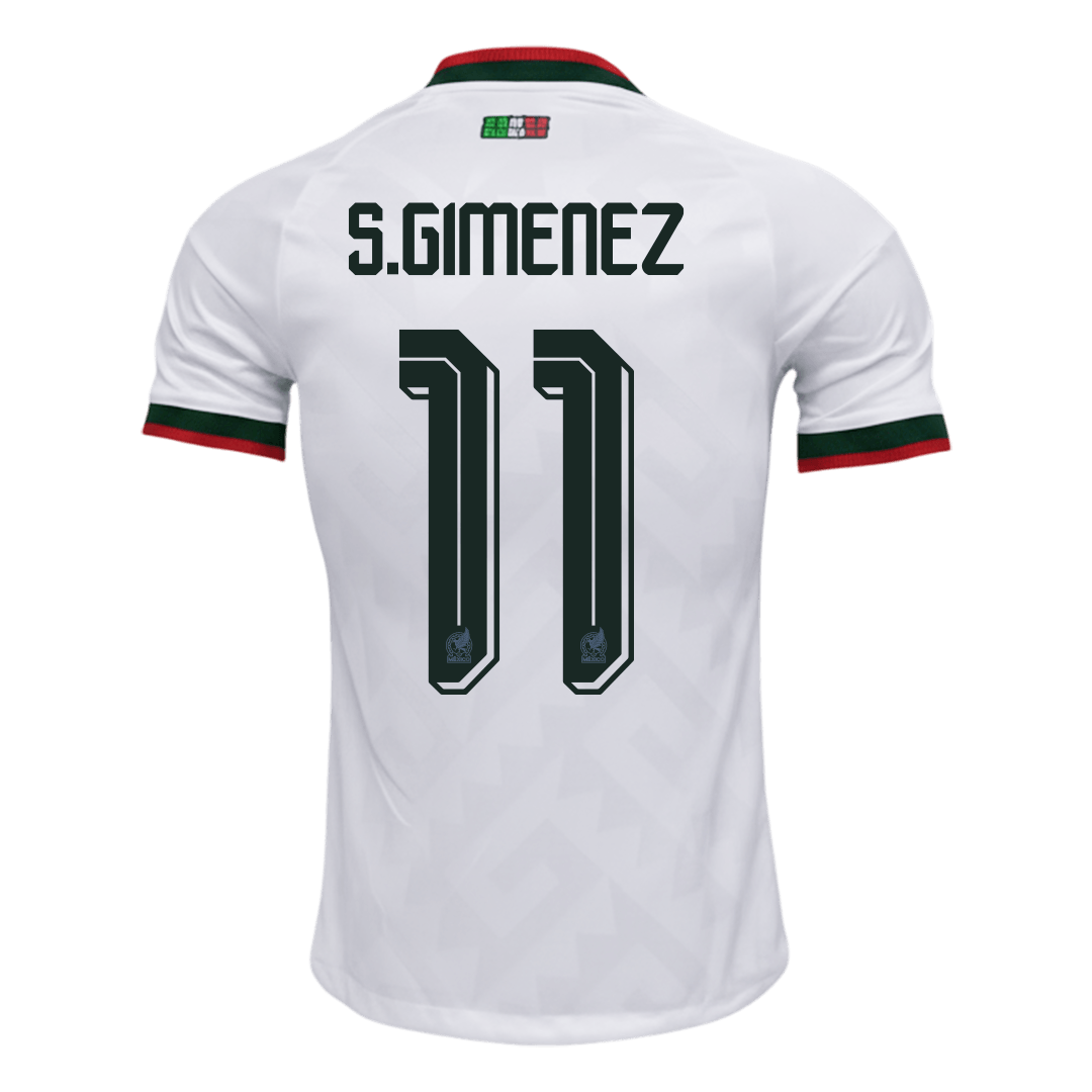 S.GIMENEZ #11 Men's Mexico World Cup 2026 Player Version Away Soccer Jersey - Slim Fit