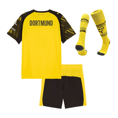 Kid's Borussia Dortmund 2025/26 Home Soccer Jersey Full Kit