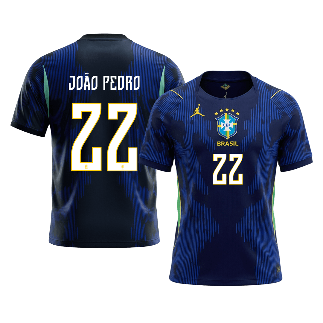 JOÃO PEDRO #22 Men's Brazil World Cup 2026 Away Soccer Jersey