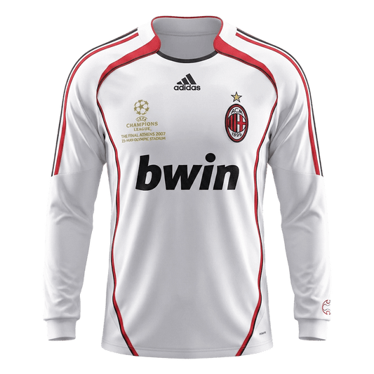 Retro Men's AC Milan 2006/07 Away Long Sleeve Soccer Jersey