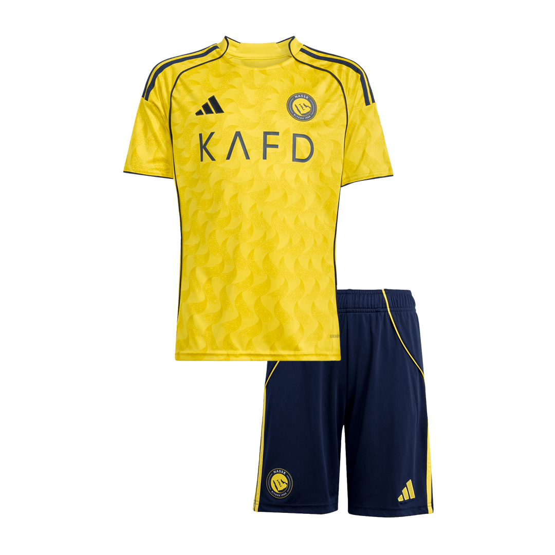Kid's Al Nassr 2025/26 Home Soccer Jersey Kit