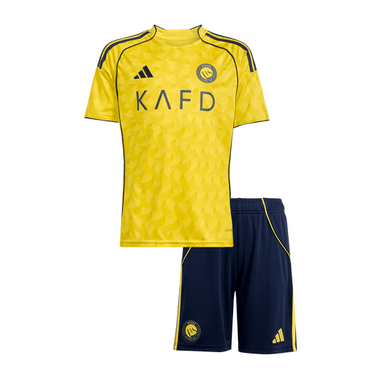 Kid's Al Nassr 2025/26 Home Soccer Jersey Kit