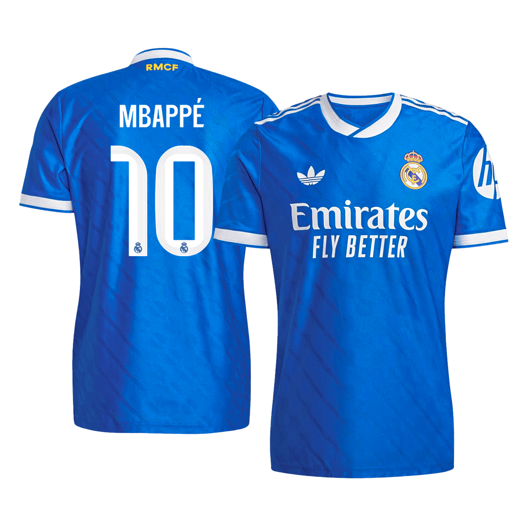 MBAPPÉ #10 Men's Real Madrid 2025/26 Player Version Third Away Soccer Jersey - Slim Fit