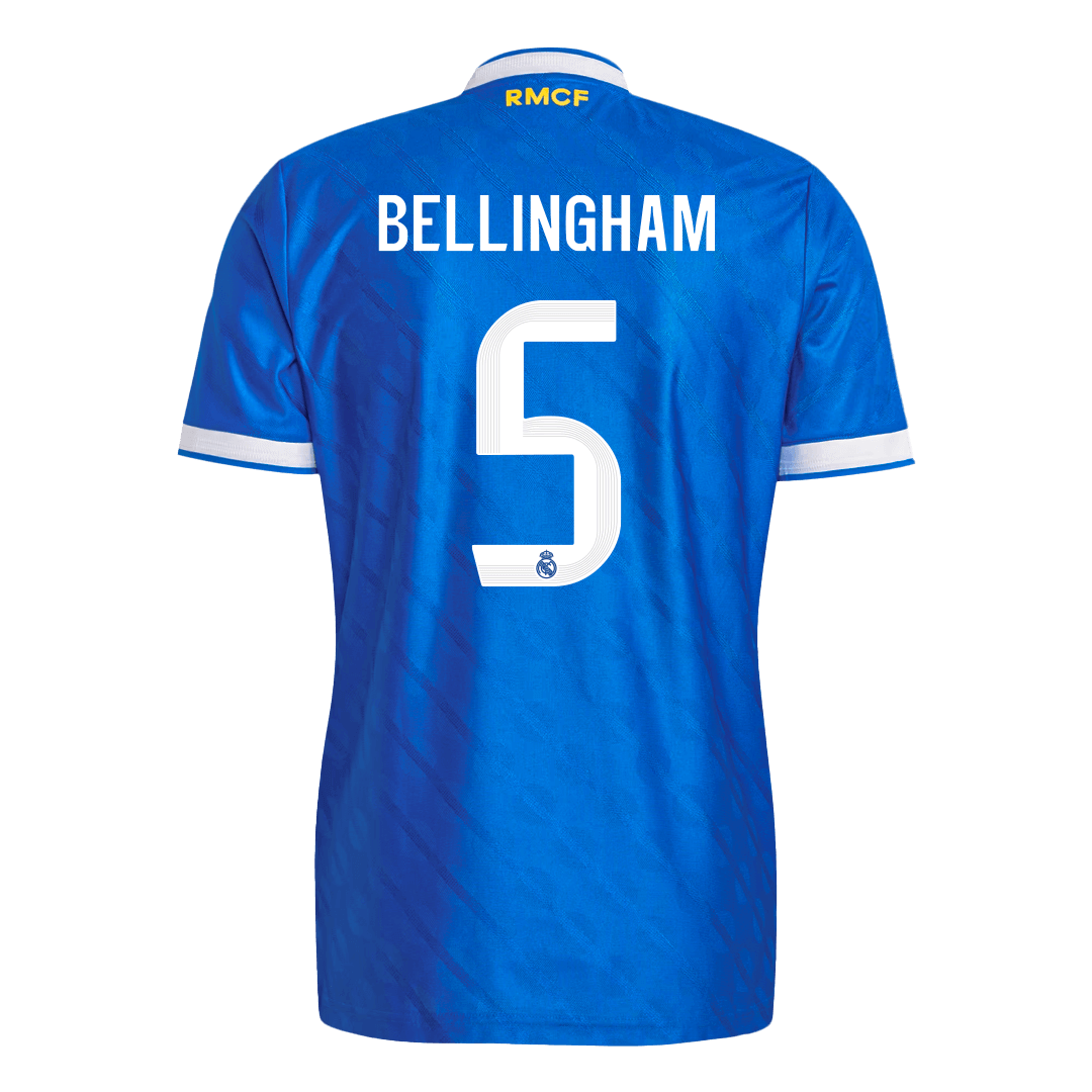 BELLINGHAM #5 Men's Real Madrid 2025/26 Player Version Third Away Soccer Jersey - Slim Fit