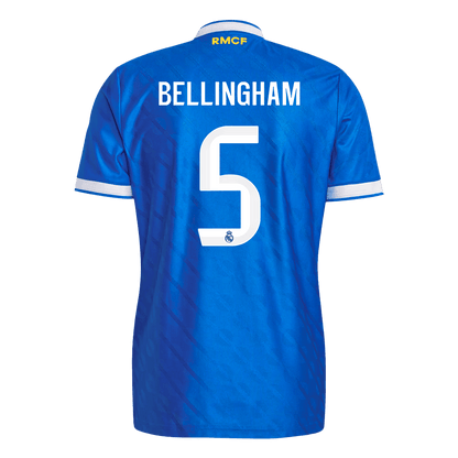BELLINGHAM #5 Men's Real Madrid 2025/26 Player Version Third Away Soccer Jersey - Slim Fit