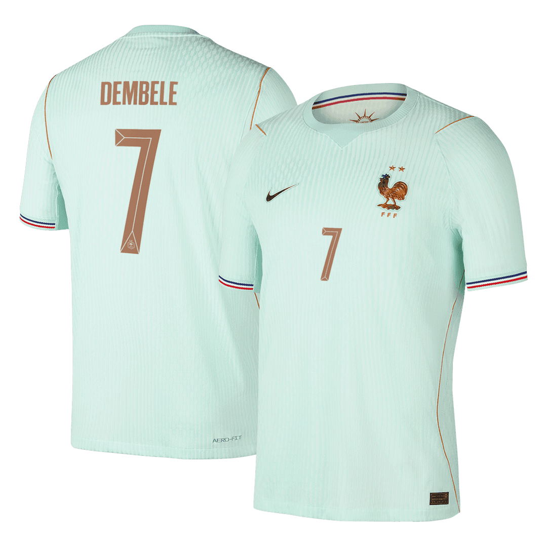 DEMBELE #7 Men's France World Cup 2026 Player Version Away Soccer Jersey - Slim Fit
