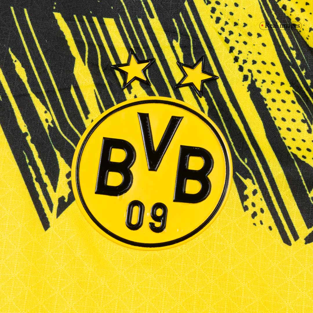Men's Borussia Dortmund 2025/26 Player Version Home Soccer Jersey - Slim Fit
