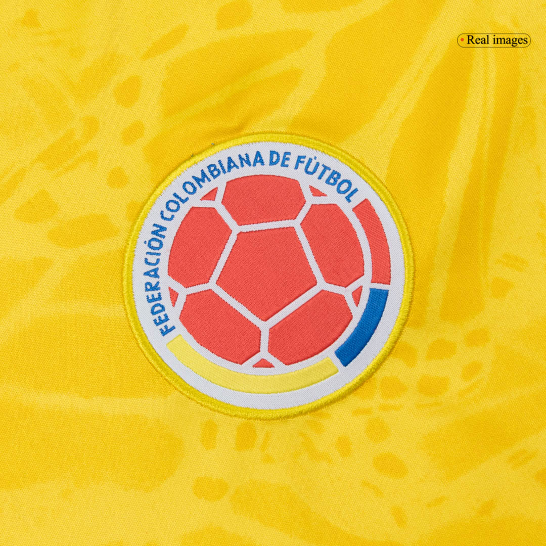 Men's Colombia World Cup 2026 Home Long Sleeve Soccer Jersey