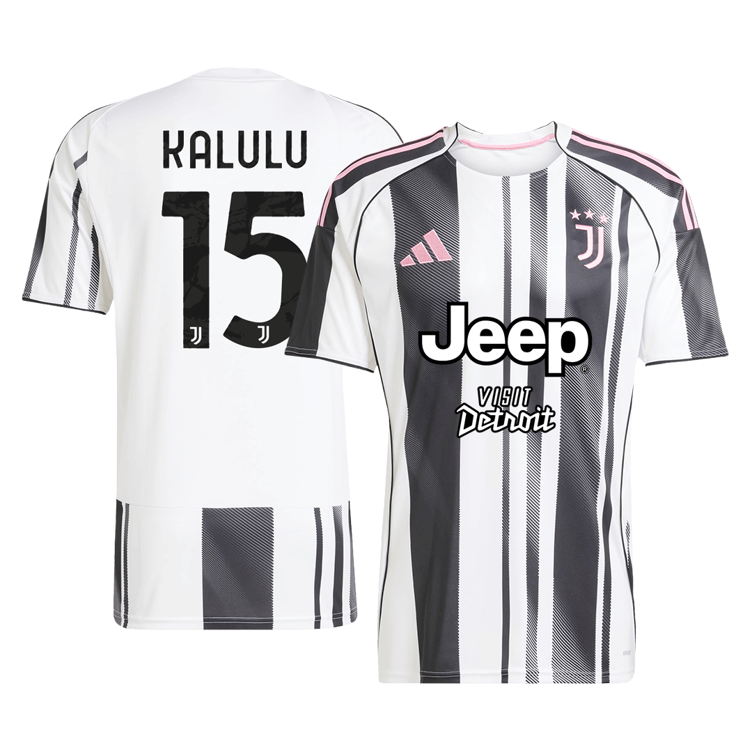 KALULU #15 Men's Juventus 2025/26 Home Soccer Jersey