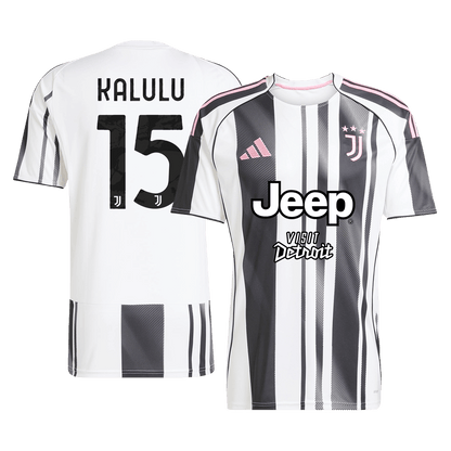 KALULU #15 Men's Juventus 2025/26 Home Soccer Jersey