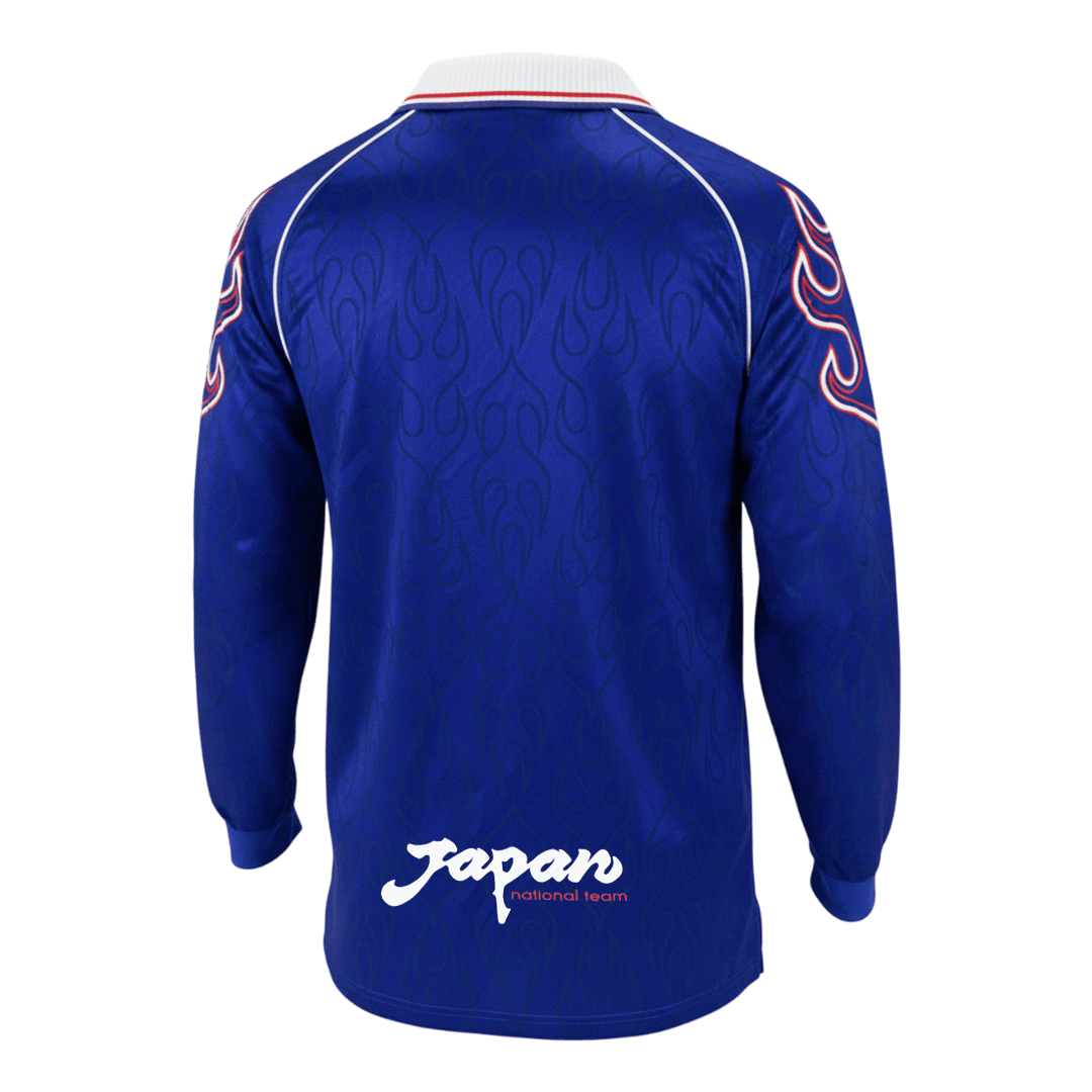 Retro Men's Japan World Cup 1998 Home Long Sleeve Soccer Jersey