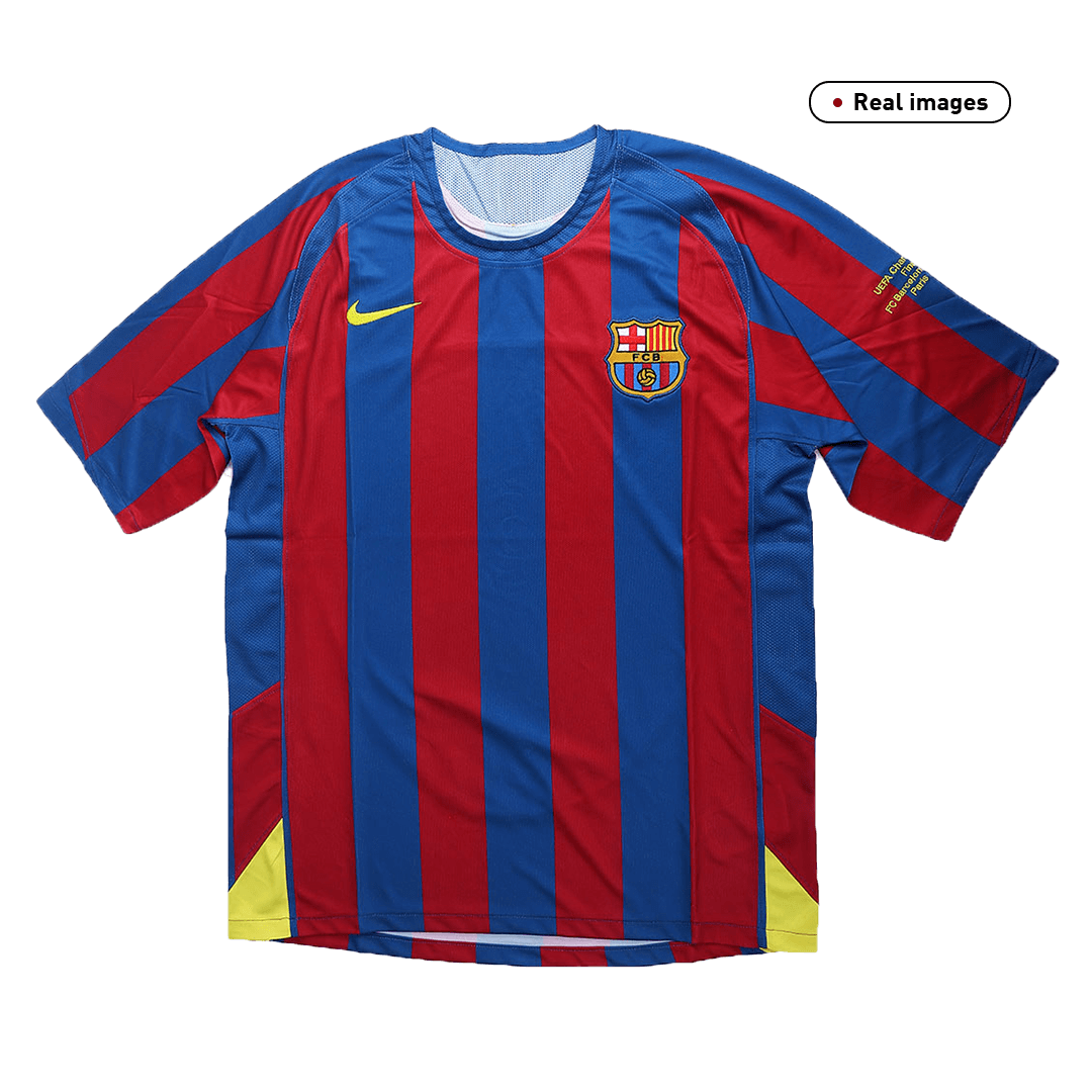 Retro Men's Barcelona UCL 2005/06 Home Soccer Jersey