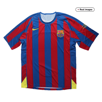 Retro Men's Barcelona UCL 2005/06 Home Soccer Jersey