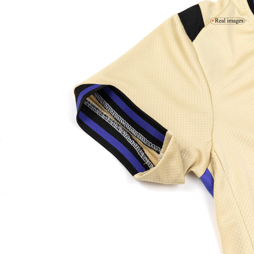 Kid's Barcelona 2025/26 Away Soccer Jersey Full Kit