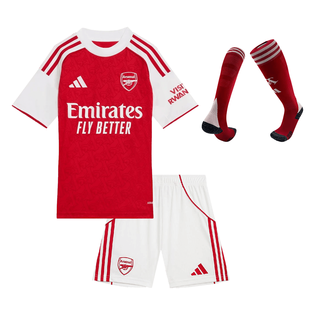 Kid's Arsenal 2025/26 Home Soccer Jersey Full Kit