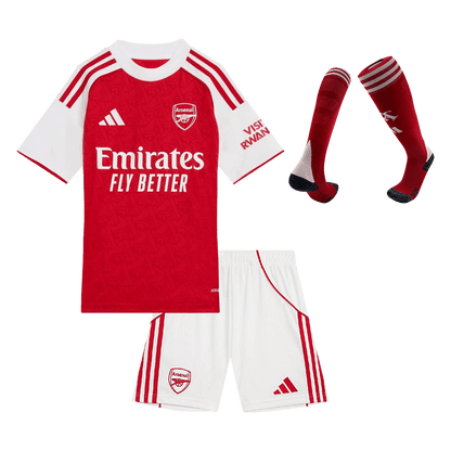 Kid's Arsenal 2025/26 Home Soccer Jersey Full Kit