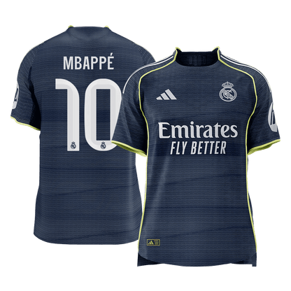 MBAPPÉ #10 Men's Real Madrid 2025/26 Player Version Away Soccer Jersey - Slim Fit [PREMIUM]