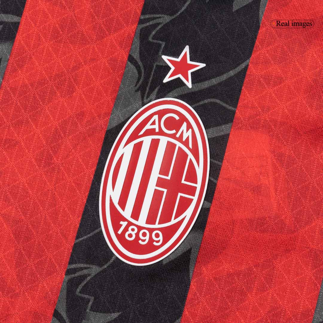 Men's AC Milan 2025/26 Player Version Home Soccer Jersey - Slim Fit