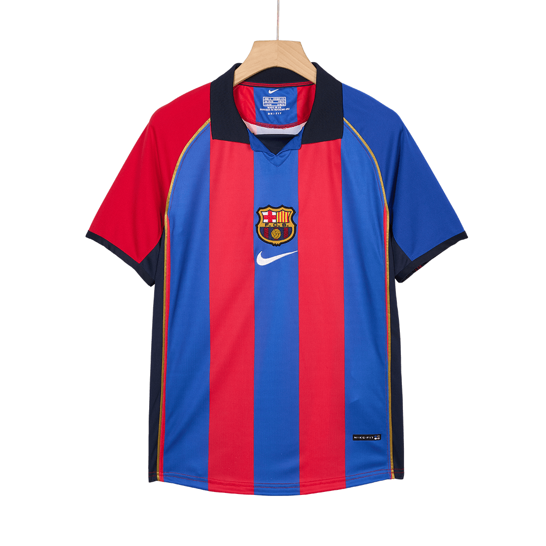 Retro Men's Barcelona 2001/02 Home Soccer Jersey