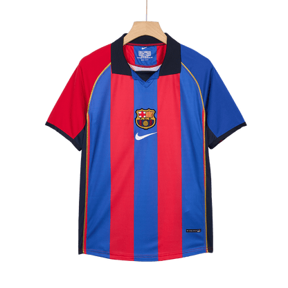 Retro Men's Barcelona 2001/02 Home Soccer Jersey