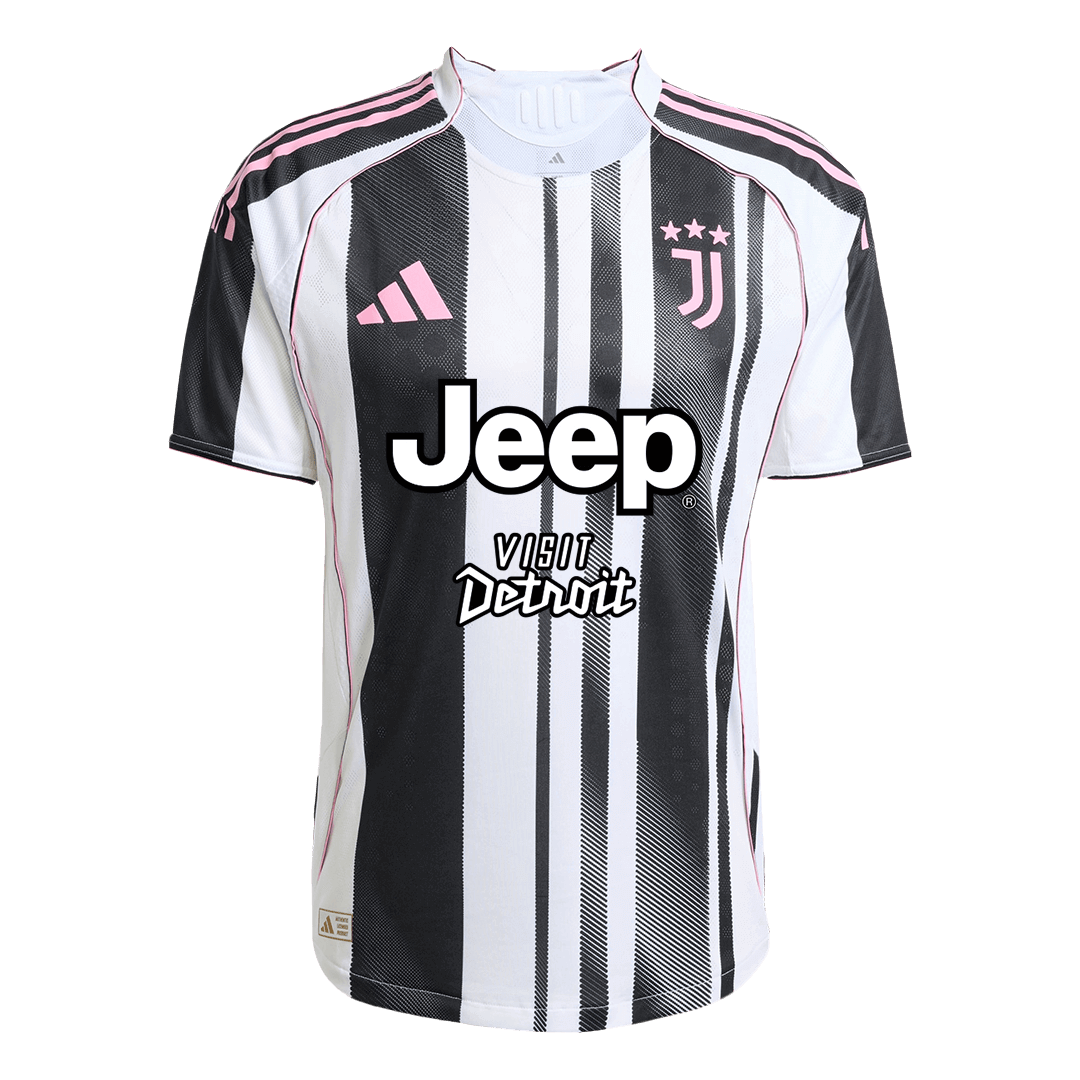 Men's Juventus 2025/26 Player Version Home Soccer Jersey - Slim Fit