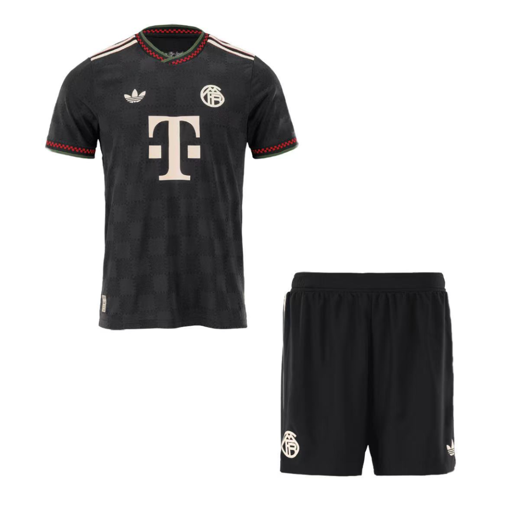 Men's Bayern Munich 2025/26 Player Version Third Away Soccer Jersey Kit - Slim Fit
