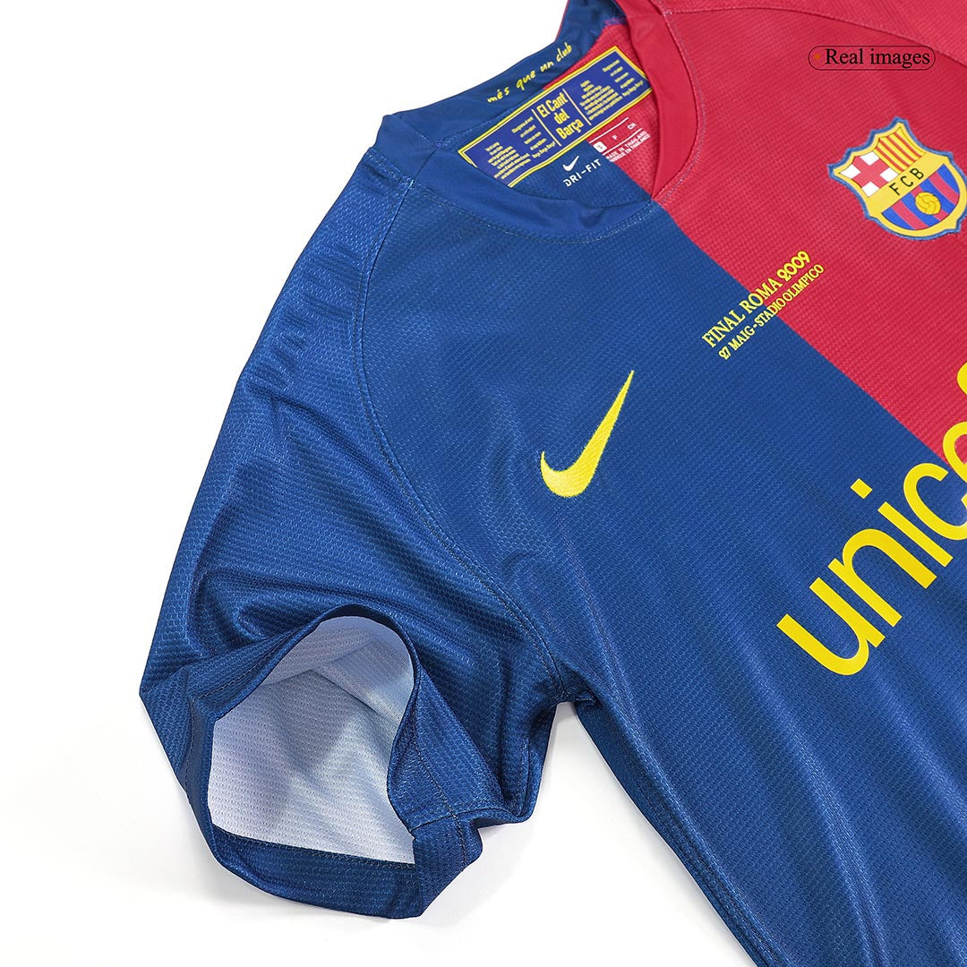 Retro A.INIESTA #8 Men's Barcelona UCL UCL Final 2008/09 Home Soccer Jersey