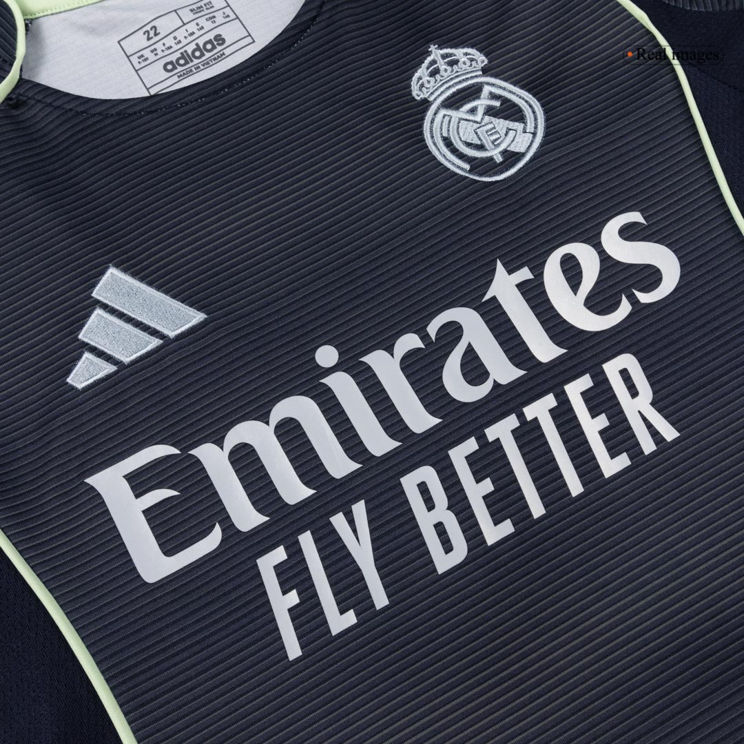 Kid's Real Madrid 2025/26 Away Soccer Jersey Kit [PREMIUM]