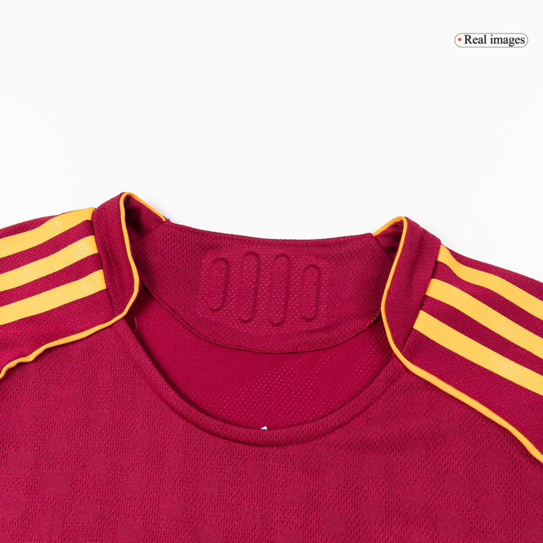 Men's Roma 2025/26 Player Version Home Soccer Jersey - Slim Fit