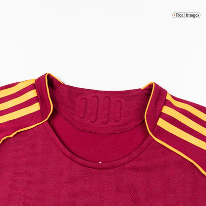 Men's Roma 2025/26 Player Version Home Soccer Jersey - Slim Fit